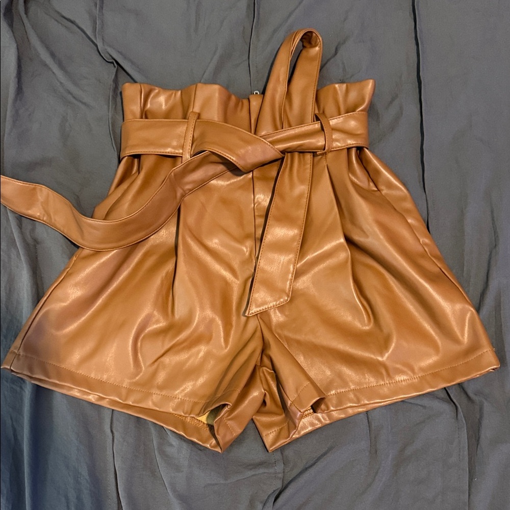 Amazon Women's High Waist Brown Shorts